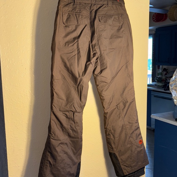 EUC MARMOT Dark Brown with Black bottoms Orange Fleece Lined Snow Ski - Picture 9 of 12